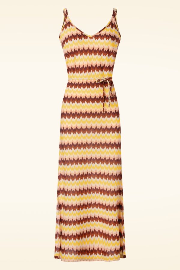 Nadya Maxi Kleid Carmine in Mock Orange