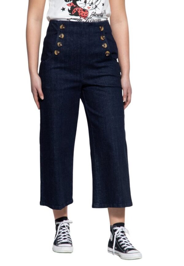 QueenKerosin Caprijeans Vintage-Charme der 50er