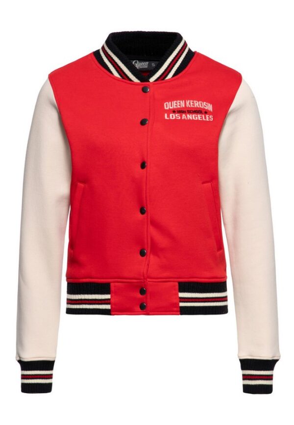 QueenKerosin Collegejacke High School (1-St) mit Rückenstickerei