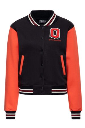 QueenKerosin Collegejacke Wild Rebel (1-St) mit Kontrastärmel