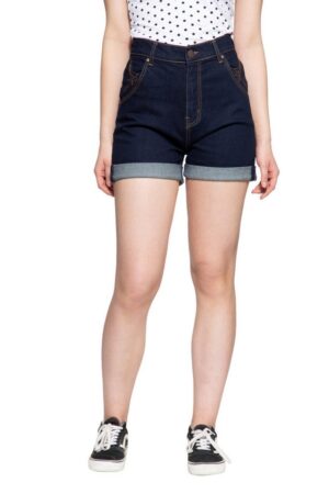QueenKerosin Jeansshorts High Waist