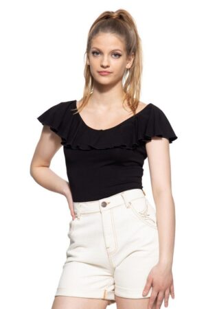 QueenKerosin T-Shirt (1-tlg) Off Shouler