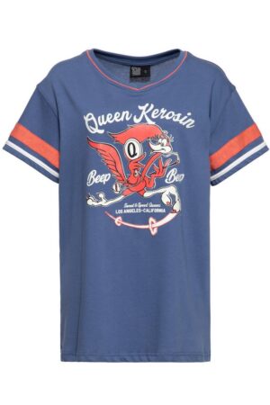 QueenKerosin T-Shirt Beep Beep (1-tlg) im College-Stil