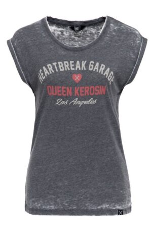 QueenKerosin T-Shirt Heartbreak Garage (1-tlg) mit Frontprint