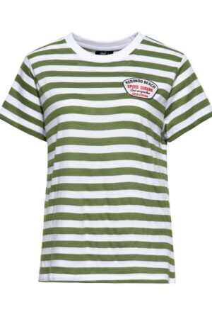 QueenKerosin T-Shirt Redondo Beach - Speed Kings (1-tlg) mit Bretonstreifen