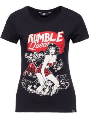 QueenKerosin T-Shirt Rumble Queen (1-tlg) im Vintage Look