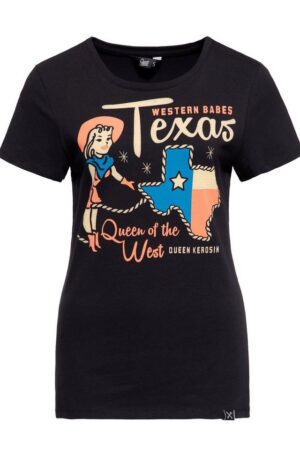 QueenKerosin T-Shirt Western Babes (1-tlg) mit Western-Motiv
