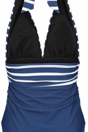 Rock Rebel by EMP - Rock Badeanzug - Retro Neckholder Swim Suit - S bis XXL - für Damen - Größe XXL - navy