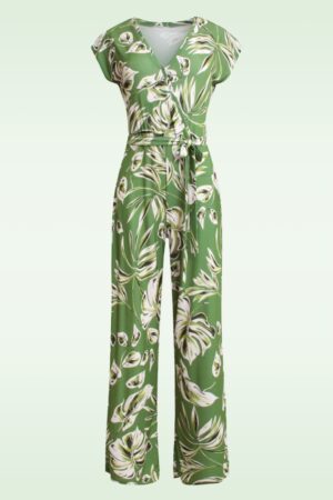 Rory Jumpsuit in Armeegrün und Hellgrün