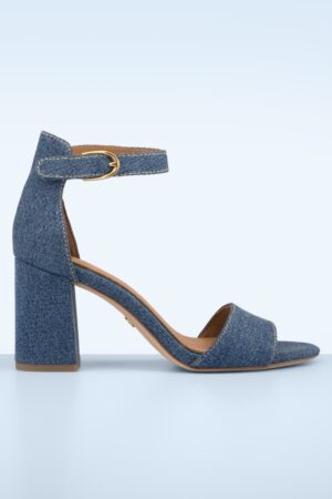 Tori High Heel Sandaletten in Jeansstoff