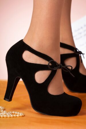 Angie Adora Wildleder Pumps in Schwarz