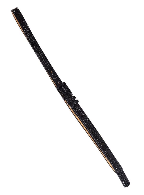 Banned Taillengürtel Embossed Lizzard Schwarz Retro