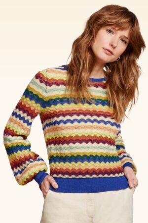 Bell Rise Top in Multicolor