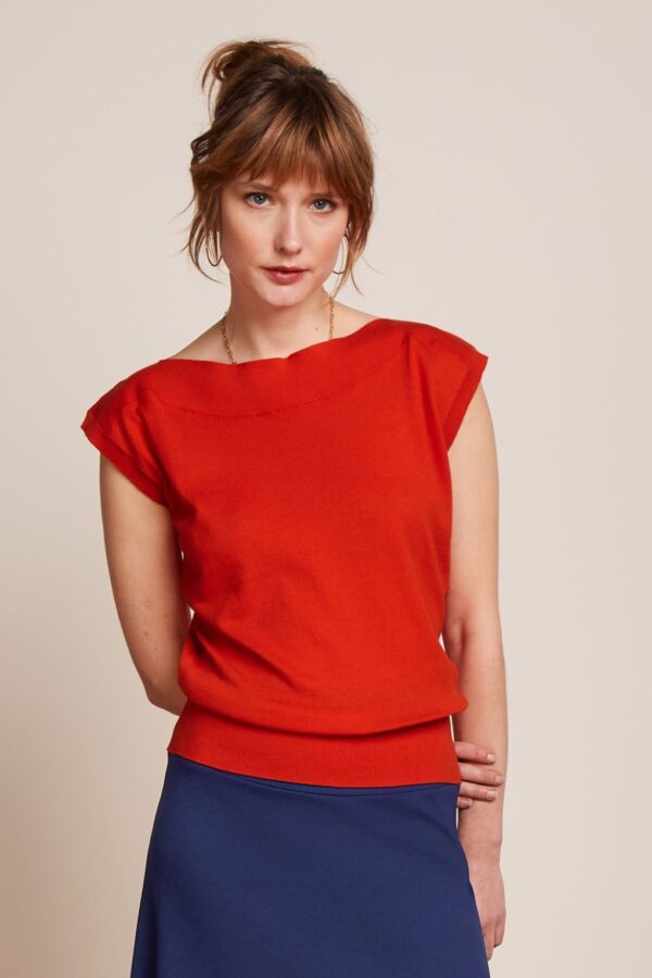 Erin Club Top in feurigem Orange