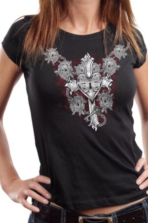 GASOLINE BANDIT® T-Shirt Damen Lady Biker