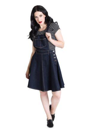 Hell Bunny A-Linien-Kleid Dakota Pinafore Dress