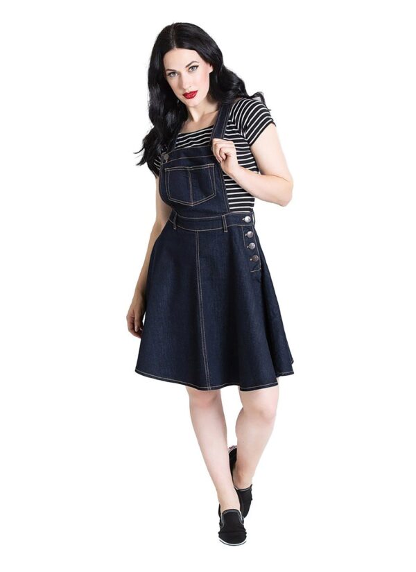 Hell Bunny A-Linien-Kleid Dakota Pinafore Dress