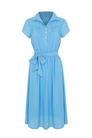 Hell Bunny A-Linien-Kleid Pearl Blusenkleid Retro
