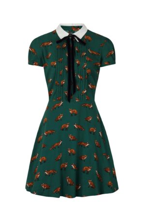 Hell Bunny A-Linien-Kleid Vixey Grün Vintage