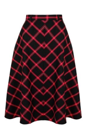 Hell Bunny A-Linien-Rock Janine Skirt Tellerrock