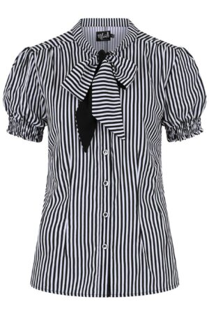 Hell Bunny Blusenshirt Humbug Gestreift