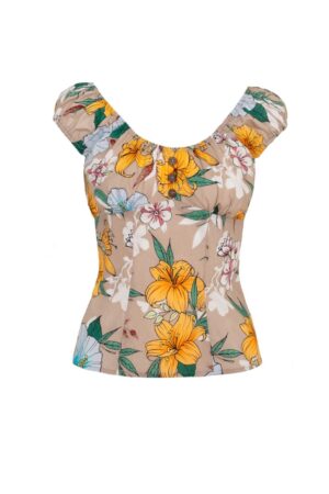 Hell Bunny Shirttop Pattaya Vintage Retro