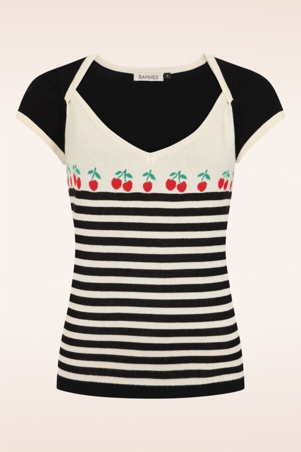 Josie Cherries Pullover in Schwarz