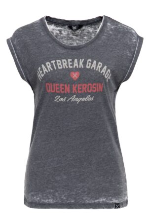 QueenKerosin T-Shirt Heartbreak Garage (1-tlg) mit