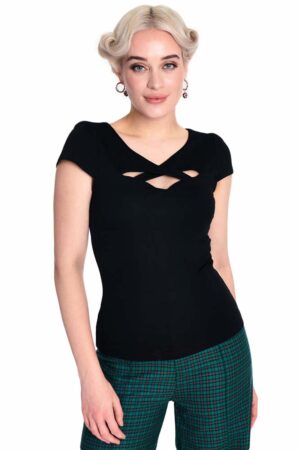 Voodoo Vixen Shirttop Criss Cross Vintage
