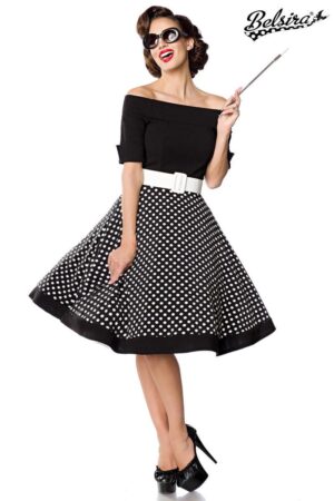 BELSIRA Trachtenkleid Belsira Schulterfreies Swing-Kleid -