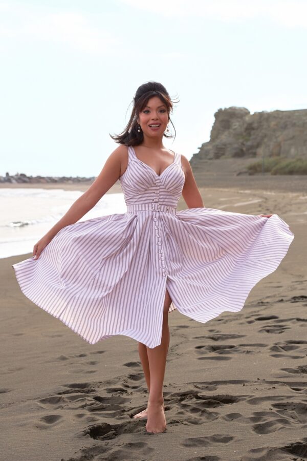 Esther-Violette Swing Kleid in Lavendel