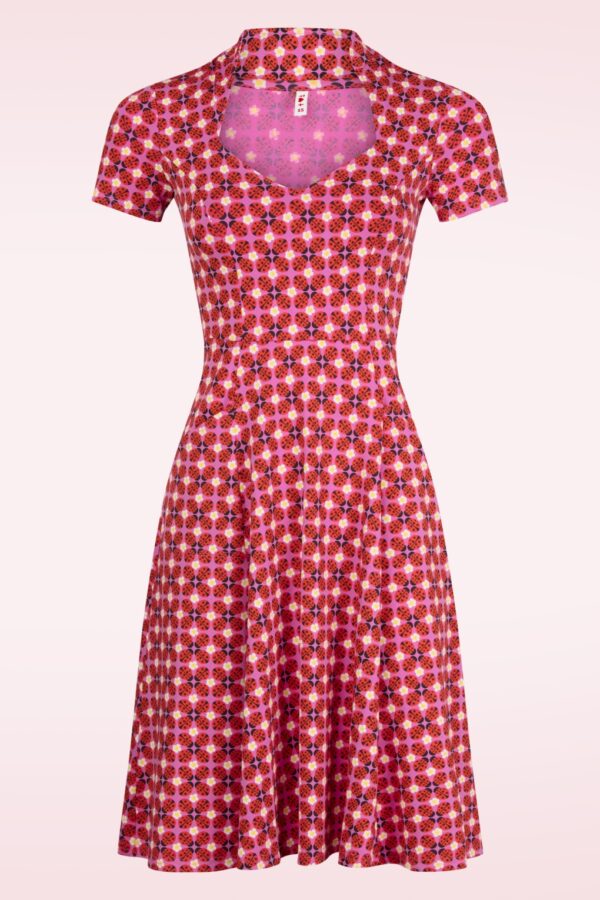 Gracious Allure Kleid in Tiny Ladybug Marlis Pink