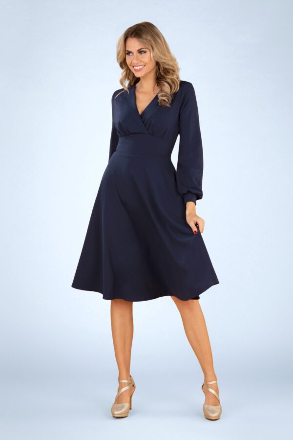 Helaine Swing Kleid in Marineblau