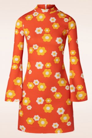 Izzy Blumenkleid in Orange