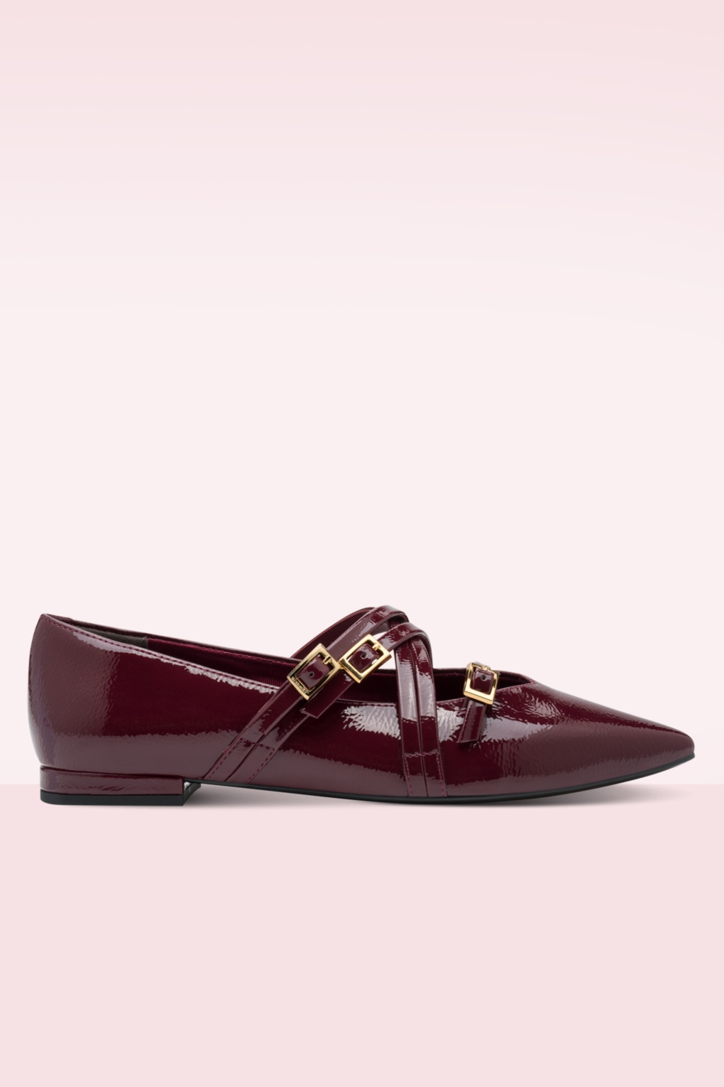 Jany Ballerina Flats in Merlot