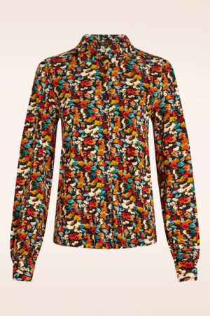 Maisie Mauve Bluse in Multi