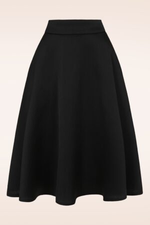 Rita Silky Look Swing Rock in Schwarz