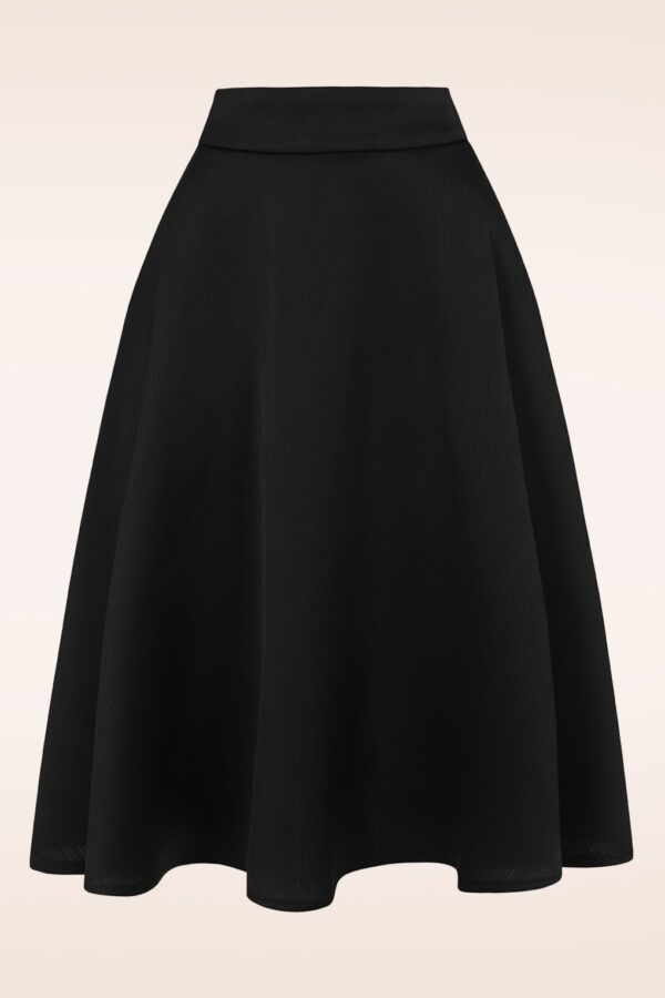 Rita Silky Look Swing Rock in Schwarz