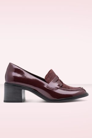 Terri Loafer Style Pumps in Merlot