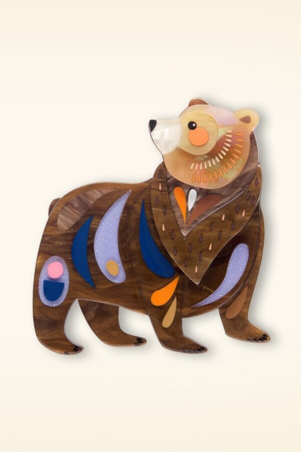 The Brawny Brown Bear Brosche