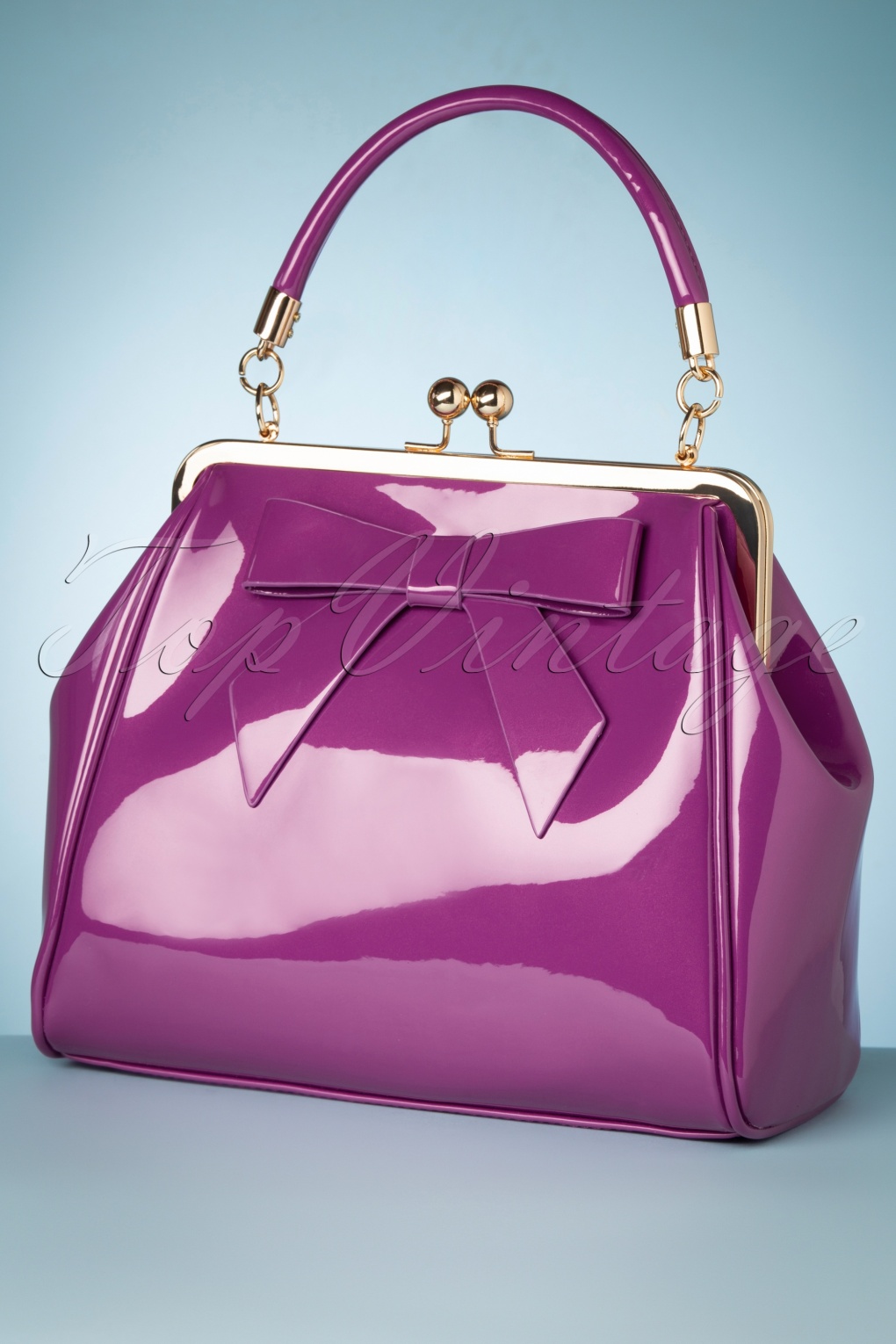 American Vintage Patent Tasche in Fuchsia