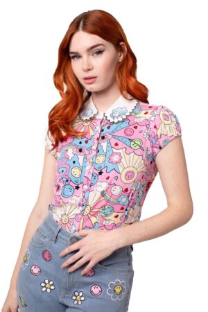 Hell Bunny Blusenshirt Loulou Blouse