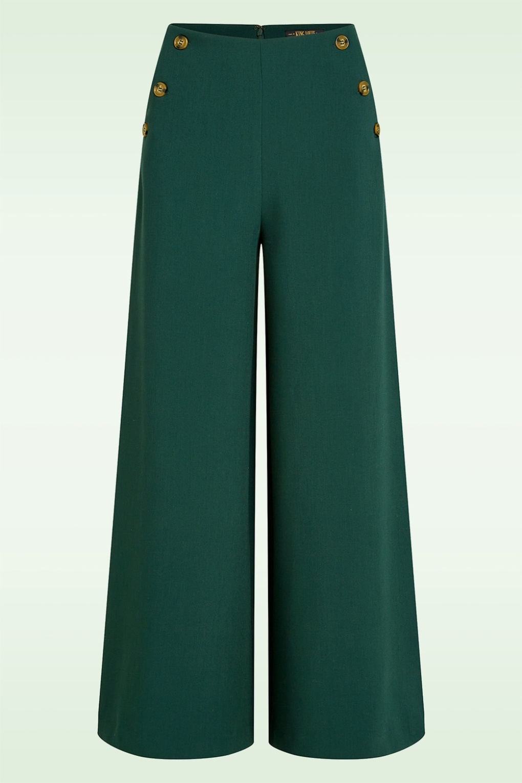 Pia Marple Stoffhose in Kieferngrün.