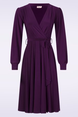 Romy Slinky Swingkleid in Pflaume