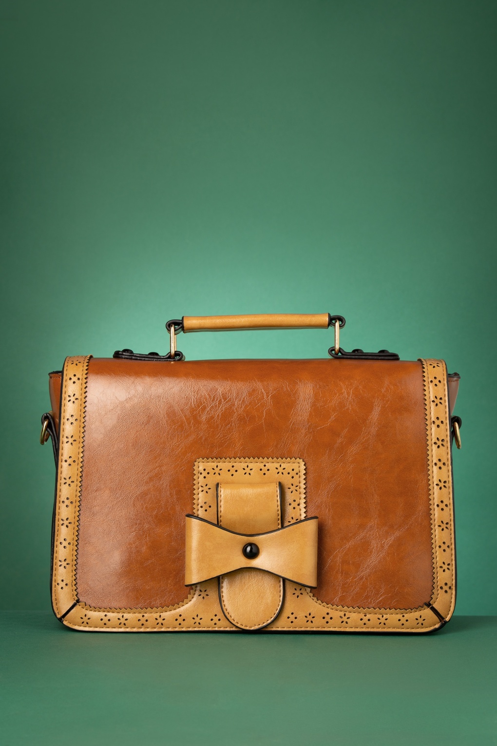 Scandal Office Handtasche in Camel und Cognac
