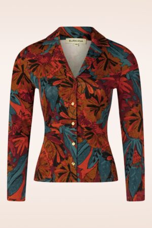 Soey Grafikdruck Bluse in Multi