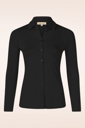 Stella Bambus Bluse in Schwarz