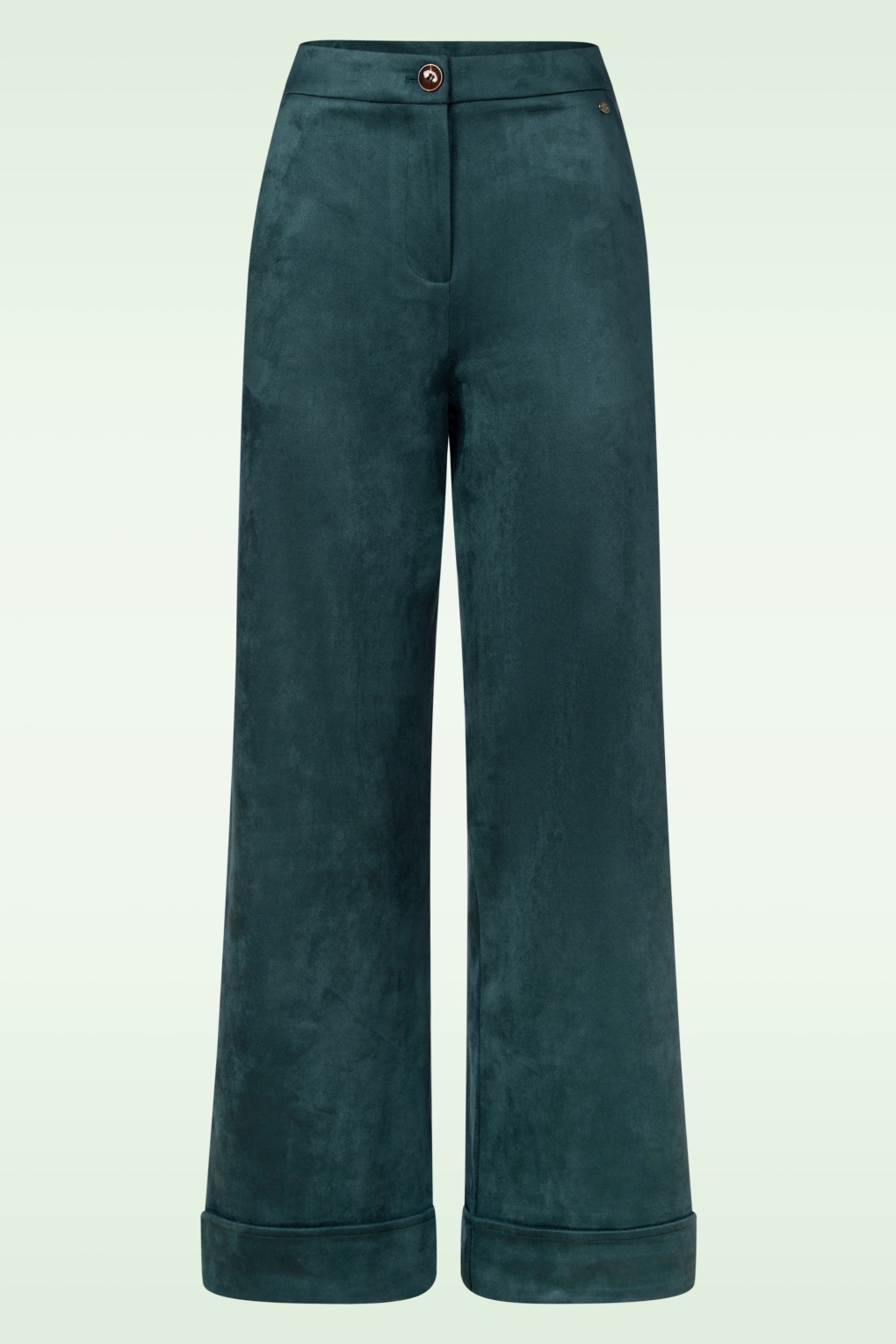 Tammy Wide Leg Trousers in Bottle Green