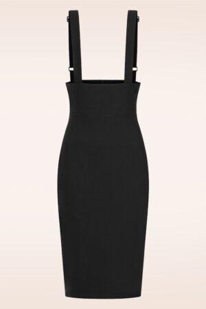 Tatum Strumpfband Bleistiftrock in Schwarz