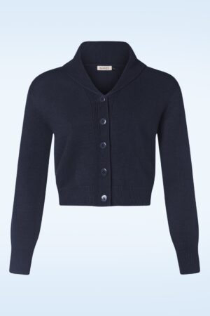 Violet Strickjacke in Nachtblau